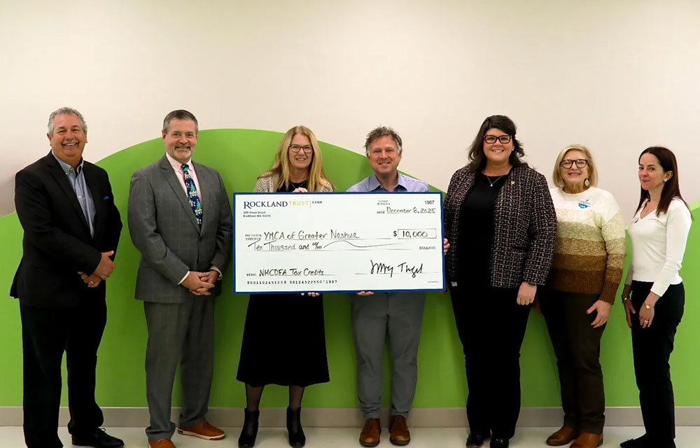 Rockland Trust Charitable Foundation awards YMCA of Greater Nashua with $10,000 grant